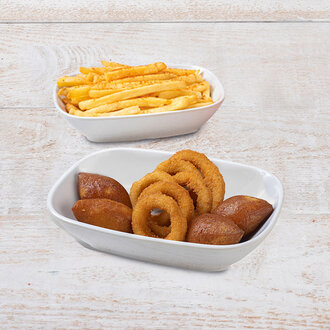 Duble Çıtır 3'Lü (4 İçli Köfte, Duble Patates, 6 Soğan Halkası) görseli