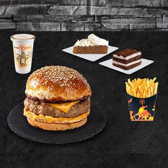 Dört Dörtlük Tek Köfte Burger Menü görseli