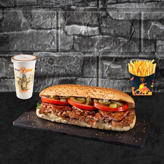 Patatesli Tam Porsiyon Ekmek Arası Döner Menü görseli