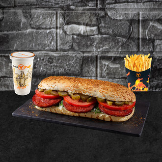 Patatesli Yarım Porsiyon Ekmek Arası Sucuk Menü görseli