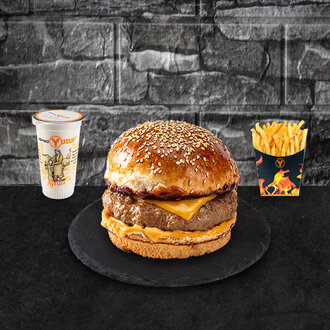 Patatesli Tek Burger Köfte Menü görseli