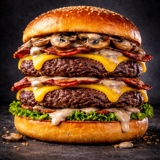 Double Mushroom Burger görseli