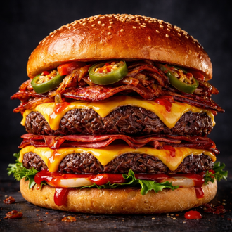 Double Chili Cheeseburger görseli