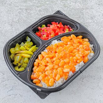 Nohutlu Pilav Üstü Kuru Fasulye görseli