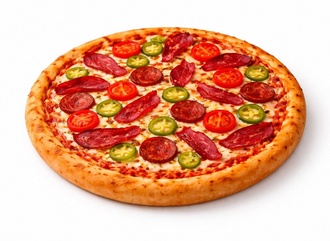 Pastırmalı Acılı Pizza (Büyük) görseli