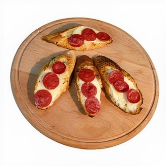 Dana Pepperonili Mozzarellalı Sarımsaklı Ekmek (4 Adet) görseli