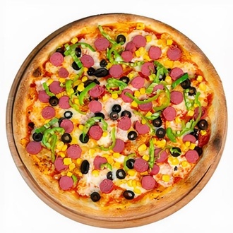 Sosisli Pizza (32 Cm.) görseli