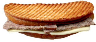 Ayvalık Ekmeğine Kavurmalı Kaşarlı Tost görseli
