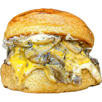 Mushroom Burger Ve Patates Kızartması görseli