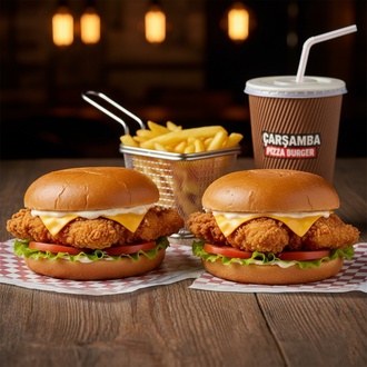 2'Li Chicken Burger Menü görseli