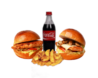 2'Li Tavuk Burger Menü görseli