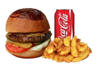 Köz Patlıcanlı Burger Menü görseli