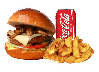 Mantarlı Beef Burger Menü görseli
