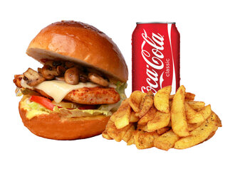 Mantarlı Tavuk Burger Menü görseli
