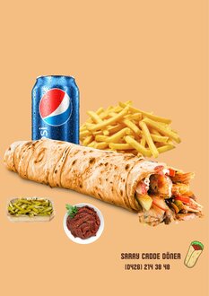 Hatay Soslu Tavuk Döner Dürüm Menü görseli