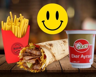 Soslu Et Döner Dürüm Menü Ayranlı görseli