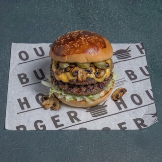 Cheese & Mushroom Burger (240 Gr.) görseli