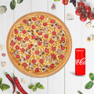 Orta Pizza + Kutu İçecek görseli