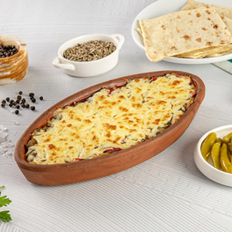 Fırında Kaşarlı Patlıcan görseli