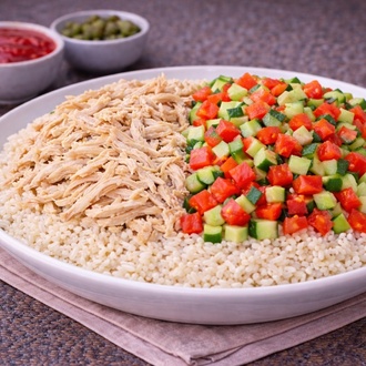 Tavuklu Salatalı Pirinç Pilavı (Küçük Boy) görseli