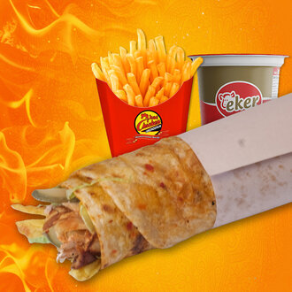 Tavuk Döner Dürüm Menü 2 görseli