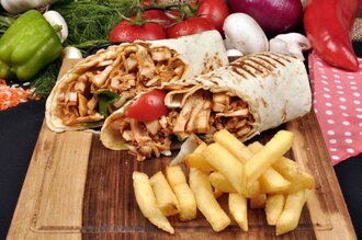 (Double 100Gr) Tavuk Döner Dürüm görseli