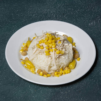 Mısırlı Nohutlu Tavuklu Pirinç Pilavı (500 G) görseli