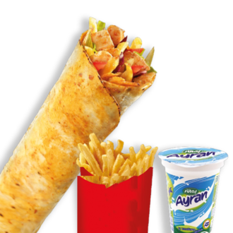 Antakya Usulü Tavuk Döner Dürüm Menü 2 görseli