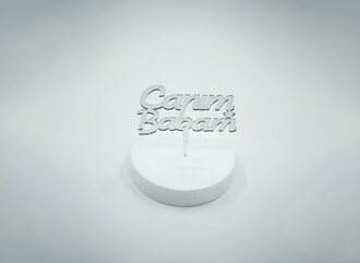 Canım Babam Gümüş Pleksi görseli