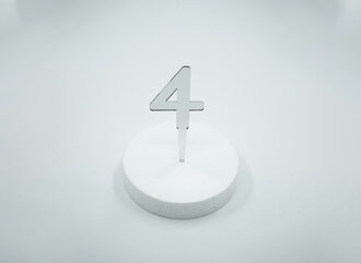 4 Rakam Gümüş Pleksi görseli