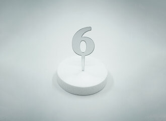 6 Rakam Gümüş Pleksi görseli