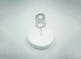 8 Rakam Gümüş Pleksi görseli