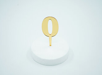 0 Rakam Gold Pleksi görseli