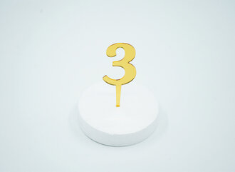 3 Rakam Gold Pleksi görseli