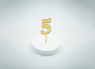 5 Rakam Gold Pleksi görseli