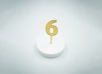 6 Rakam Gold Pleksi görseli