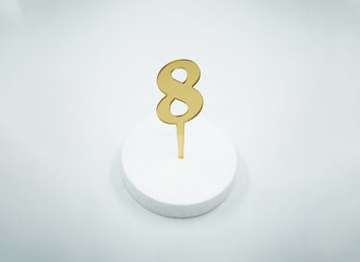 8 Rakam Gold Pleksi görseli