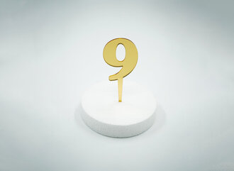 9 Rakam Gold Pleksi görseli