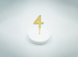 4 Rakam Gold Pleksi görseli