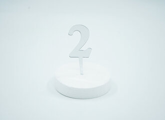 2 Rakam Gümüş Pleksi görseli