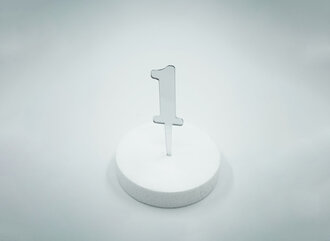 1 Rakam Gümüş Pleksi görseli