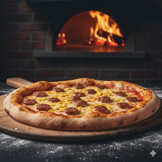 Orta Sosisli Pizza görseli