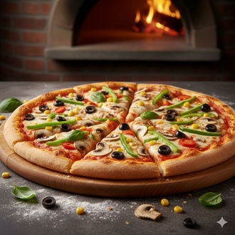 Orta Veggie Pizza görseli