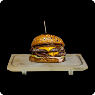 Double Garlic Mushroom Burger görseli