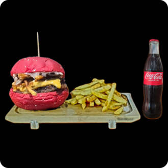 Red Double Barbeque Burger Menü görseli