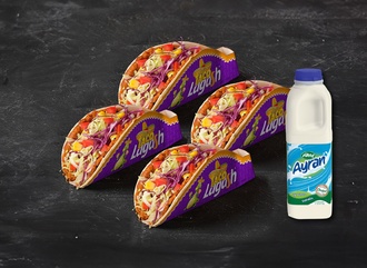 Ateşli Taco (Dörtlü) Çiğ Köfte Menü görseli