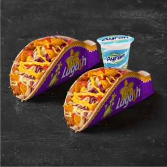 Ateşli Doritoslu Taco (İkili) Çiğ Köfte Menü görseli