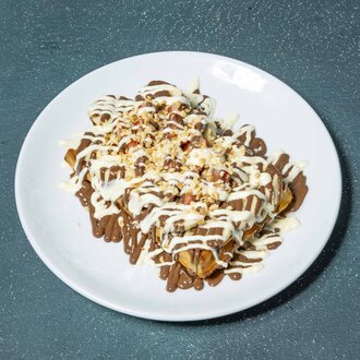 Çilekli Muzlu Maxi Waffle (Büyük Boy) görseli