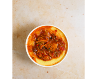 Curry Chicken On Mashed Potatoes görseli