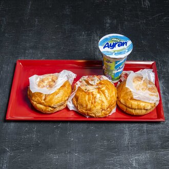3'Lü Islak Hamburger Menü görseli
